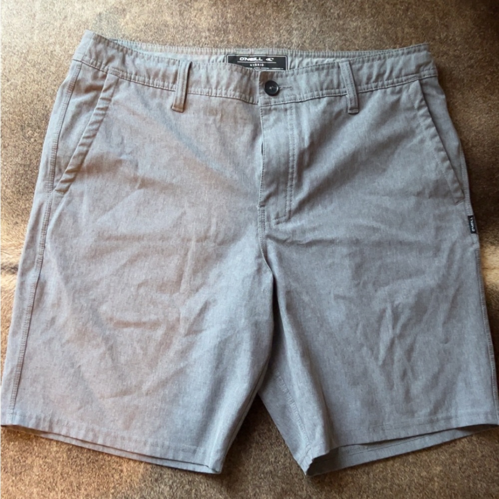 O'Neill Gray Flat Front Shorts Classic Style